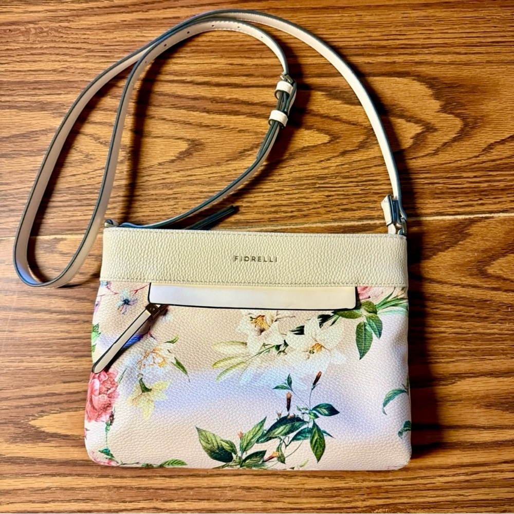 Fiorelli Floral Cream Crossbody Bag